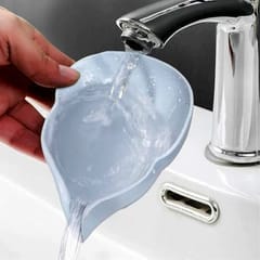 SOAP HOLDER LEAF-SHAPE SELF DRAINING SOAP DISH HOLDER, BATHROOM, KITCHEN SINK PACK OF 2
