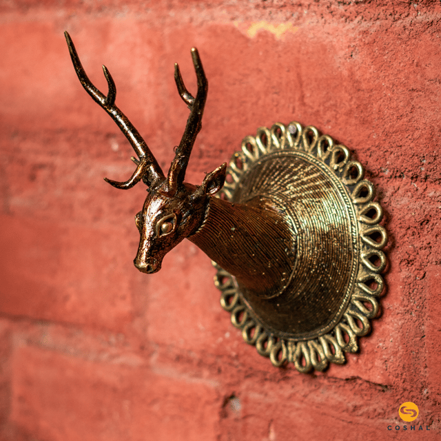 Brass online deer head