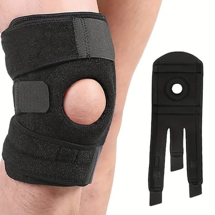 ZURU BUNCH Adjustable Knee Brace for Men and women, Knee Sleeves Adjustable Open Patella Stabilizer Protector For Arthritis Meniscus Tear Running Sports Leg, Full Knee Support