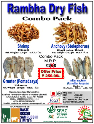 Rambha Dry Fish | Dry Fish | Combo Pack | 700 gm
