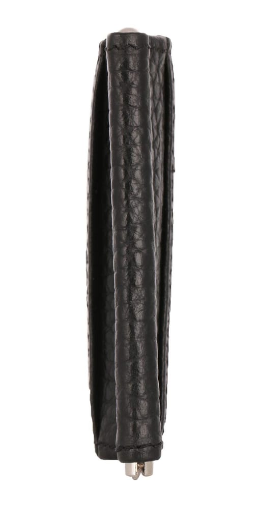 Walletsnbags Magnetic RFID Leather Money Clip Men's Wallet (Black)