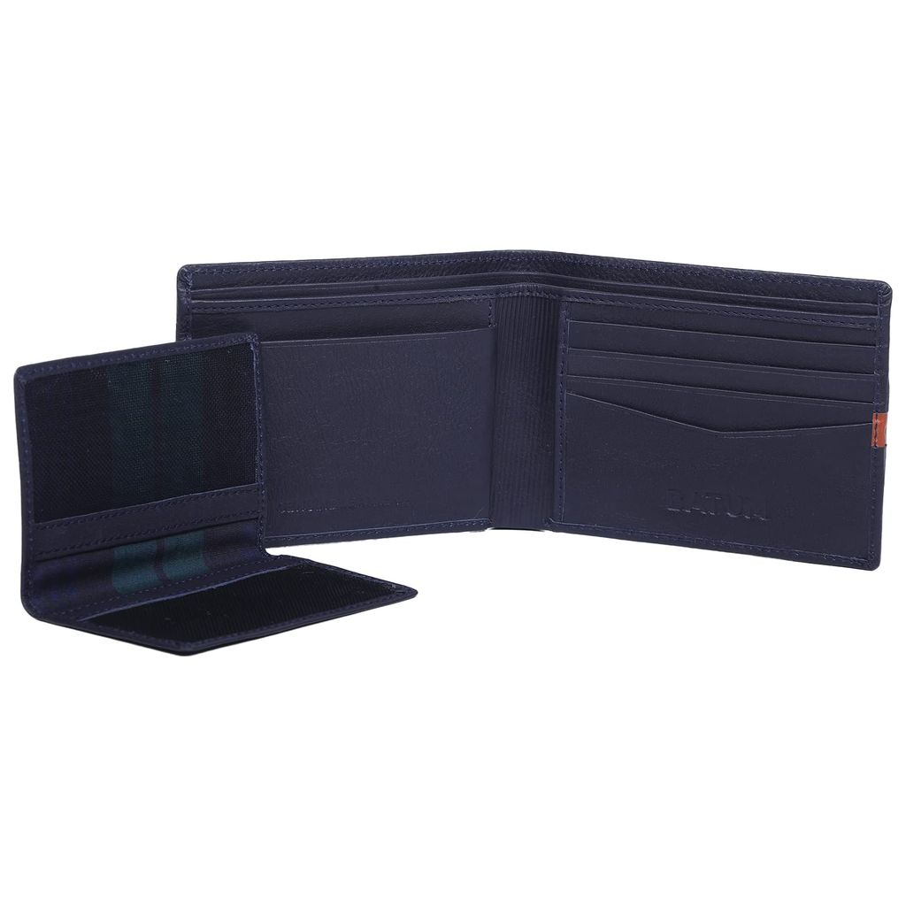 BATUM Galaxy Leather Wallets for Men Blue