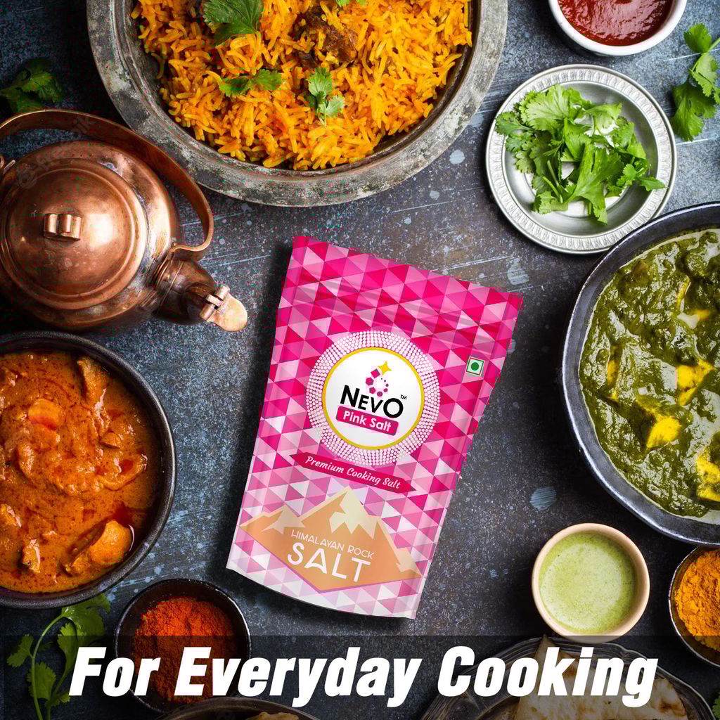 Nevo Pink Salt - Himalayan Rock Salt (Free Flow) - 100% Natural