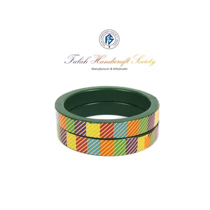 FHS Rajasthni colour full Design Lac Bangles- Multicolour