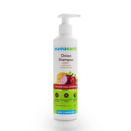 Mamaearth Onion Shampoo with Onion & Plant Keratin, 250 ml