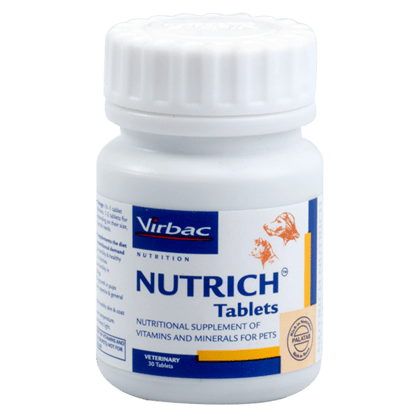 NUTRICH® is a nutrient-rich supplement in a palatable tablet form