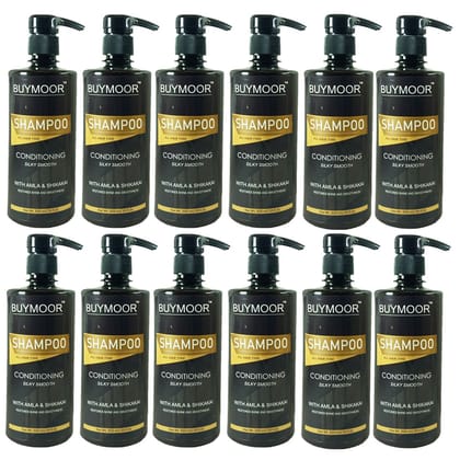 BUYMOOR Shampoo Nourishes Repair Smooth & Shine For Long and Lifeless Hair Dream Lengths for Men Women 500 ML (Pack of 12).