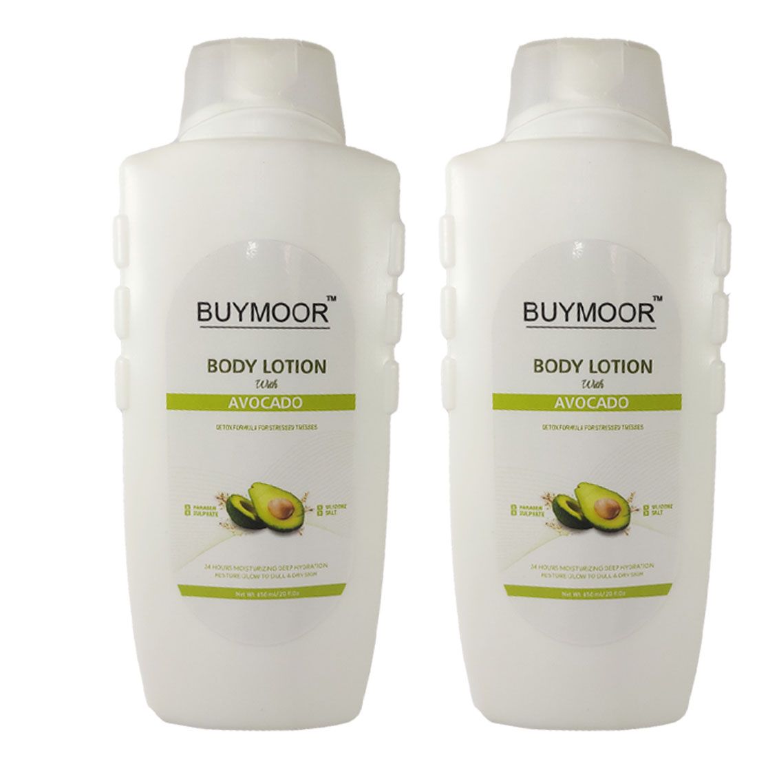 BUYMOOR Avocado Deep Nourishing Skin Brightening Body Lotion Men & Women 1300 ML(Pack Of 2).