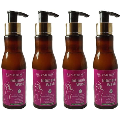 BUYMOOR Natural &  alcohol free, pH Balanced Intimate Wash For Women 800 ML (Pack Of 4)