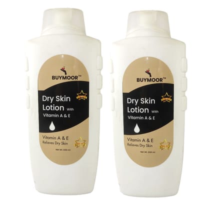 BUYMOOR Dry Skin With Vitamin A & E Deep Nourishing Skin Brightening Body Lotion Men & Women 1300 ML (Pack of 2).