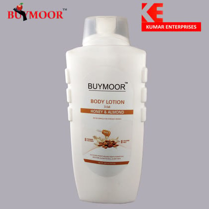 BUYMOOR Honey Almond Deep Nourishing Skin Brightening Body Lotion Men & Women 650 ML.