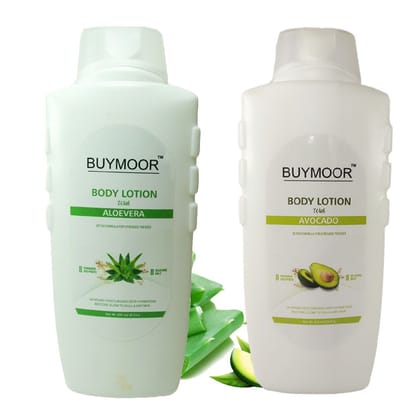 BUYMOOR Aleovera & Avocado Deep Nourishing Skin Brightening Body Lotion Men & Women 1300 ML(Pack Of 2).