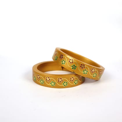 FHS Rajasthani Flowers Design- Golden