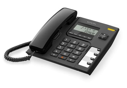 Alcatel T56 Corded Landline Phone With Caller Id And Handsfree (Black
