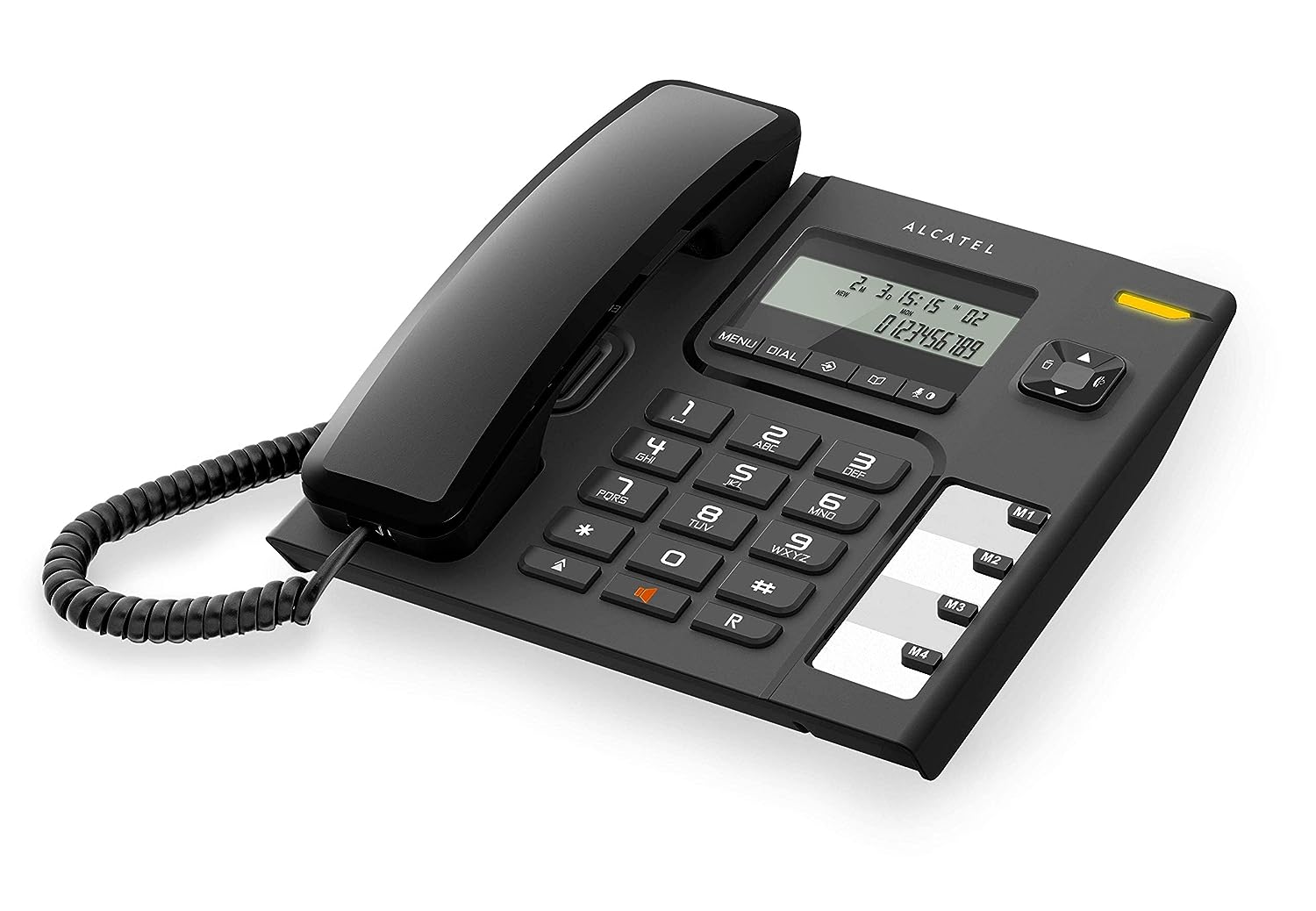 Alcatel T56 Corded Landline Phone With Caller Id And Handsfree (Black