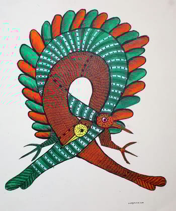 Tribes India Handmade Gond Paper Painting
