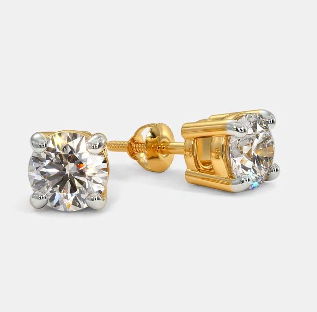 Trendy Fashion  Diamond Studded Stainless Steel Stud Earrings for Men and Boys & Girls(1 Piece) - Earrings | Buy online on ZillyBuy
