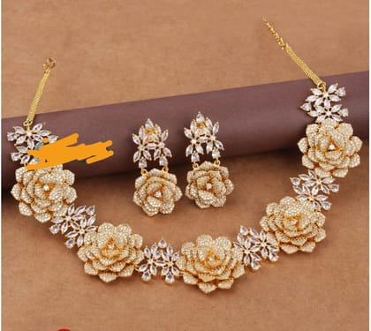 Flower necklace set
