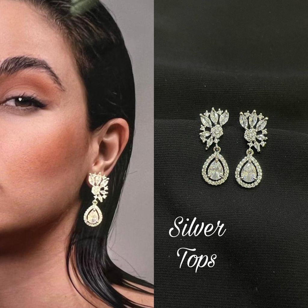Trendy and Beautiful American Diamond Earrings for girls and women - Earrings | Buy online on ZillyBuy