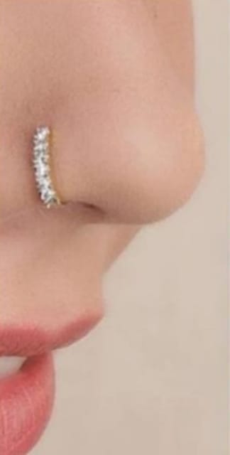 Vishesh jewels 1 Grams Sania Mirza Nose Ring bali, Gender: Unisex, Size:  5mm To 8 mm at Rs 3500/pair in New Delhi