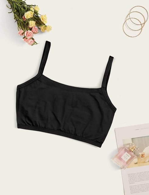 Girls Bra, Beginner Bra for Girls, Slip on Teen Bras with Flat Padding  for Coverage, Gives Confidence at School, Comfortable Strecthy Cotton