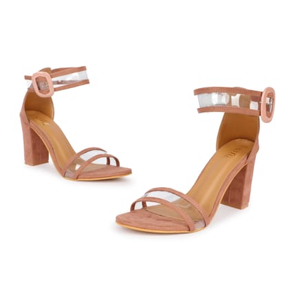 STYLZINDIA Women's Heel for Party and Casual Wear - Rose Gold