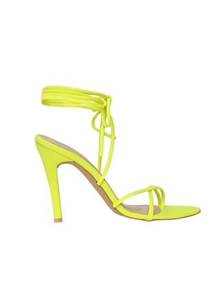 STYLZINDIA Women's Ankle Tie Stiletto 4 Inch Pencil Heel