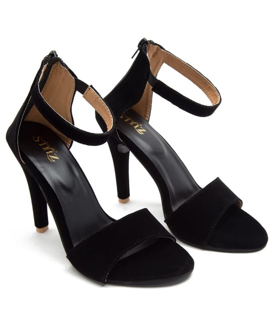 STYLZINDIA Women's Heel for Party and Casual Wear - Black