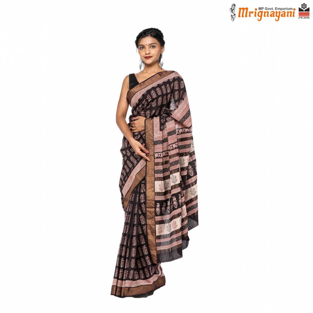 HANDLOOM KOSA SILK SAREE WITH BLOUSE (SKU - 3N0102060622, SAREE- 1294)