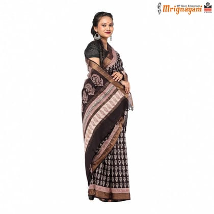 HANDLOOM KOSA SILK SAREE WITH BLOUSE (SKU - 3N0102060622, SAREE - 1288)