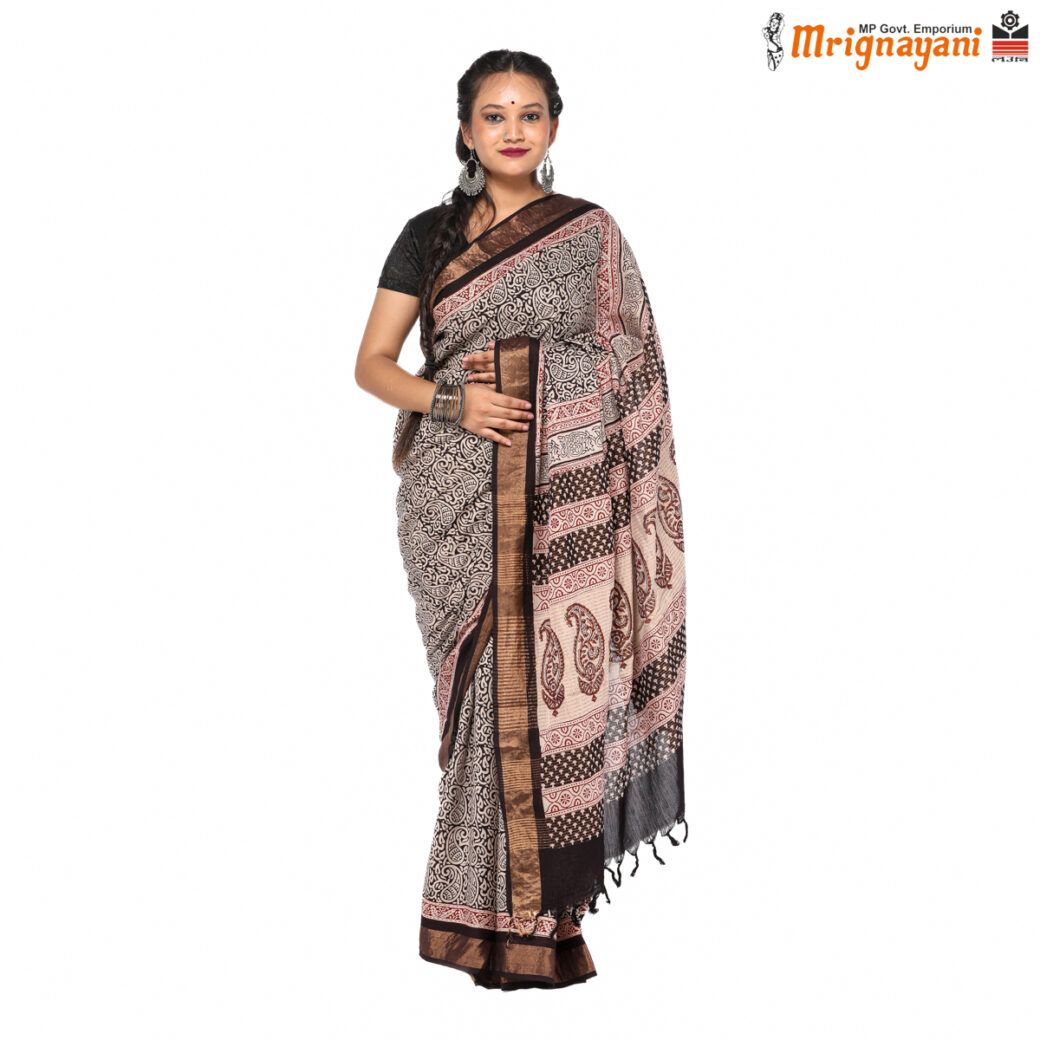 HANDLOOM KOSA SAREE WITH BLOUSE (SKU - 3N0102060622, SAREE - 1205)