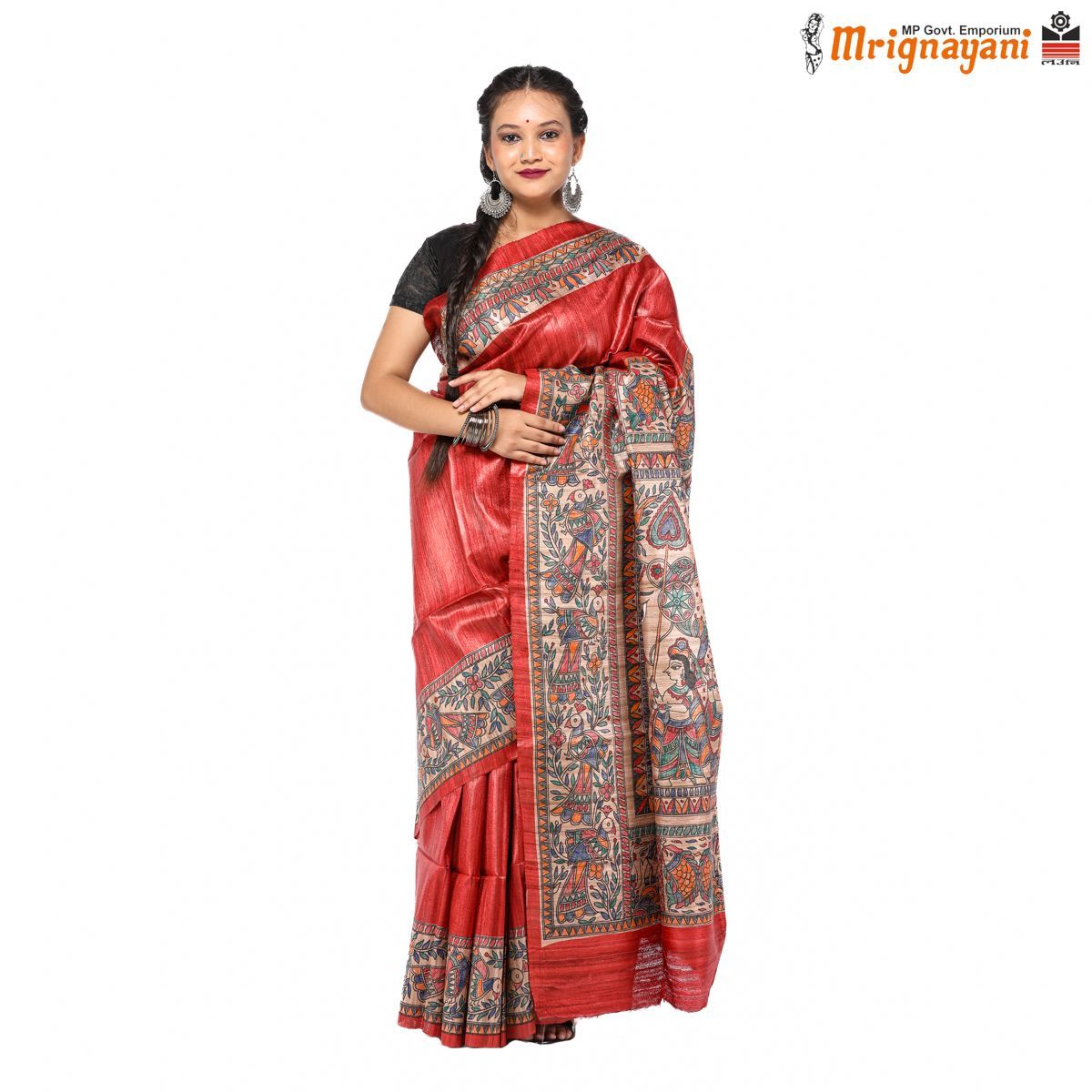 HANDLOOM KOSA SAREE WITH BLOUSE (SKU - 1ST504230522, SAREE - 1179)