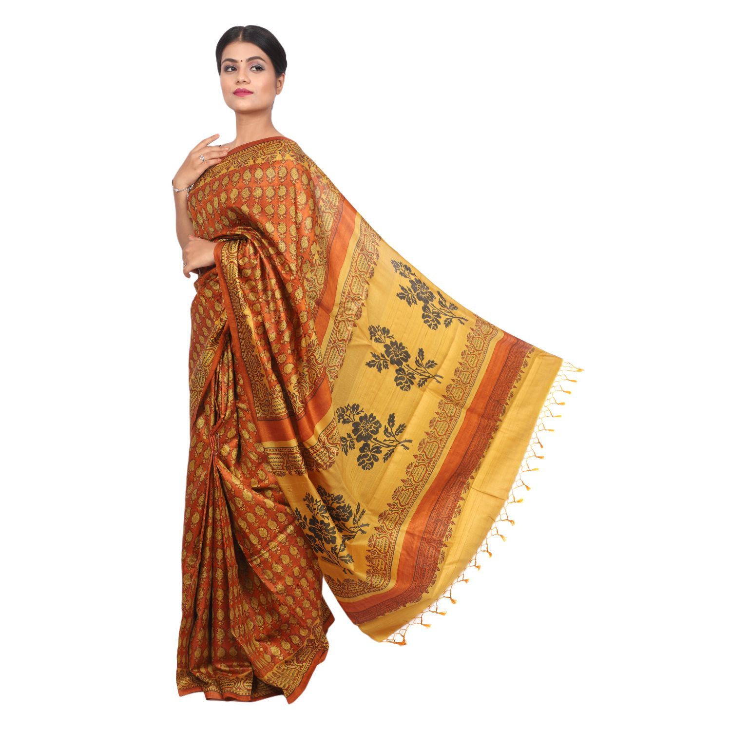 HANDLOOM KOSA SAREE WITH BLOUSE (SKU - 1ST103141220 SAREE- 247)