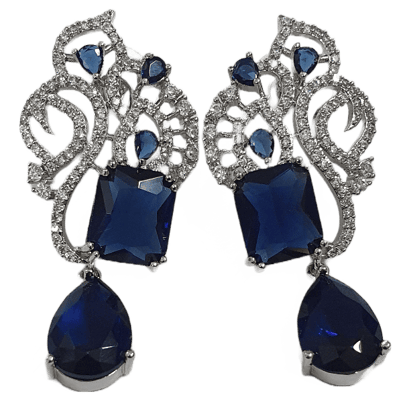 American Diamond Partweay Designer Earrings