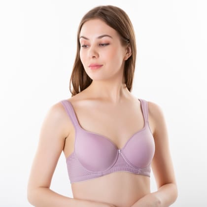 Padded Underwired Full Figure T-Shirt Bra With Cushion Shoulder Steps