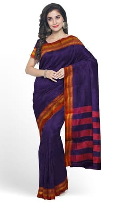 Blue Cotton Silk Ilkal Saree