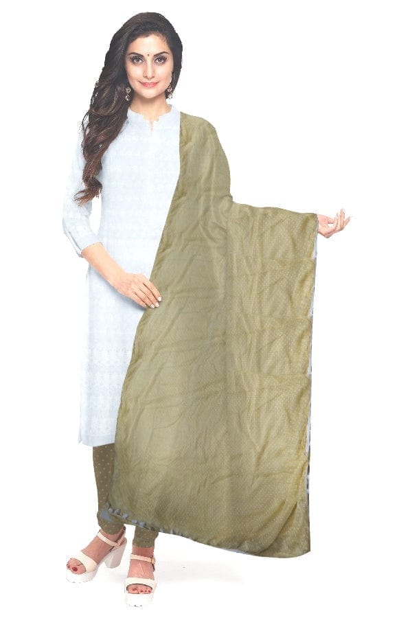 Black And White Cotton Salwar Suit Fabric with 2 tops