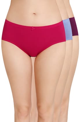 Amante Women's Hipster Plain Panties Pack of 3