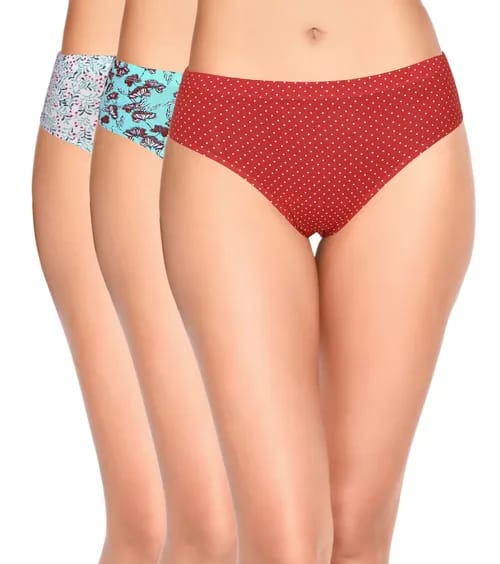 Enamor Women's CR17P Hipster Printed Panties Pack of 3