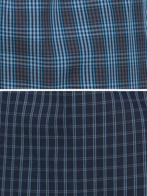Jockey Men's 1222 Checks Pack of 2 Boxer Shorts
