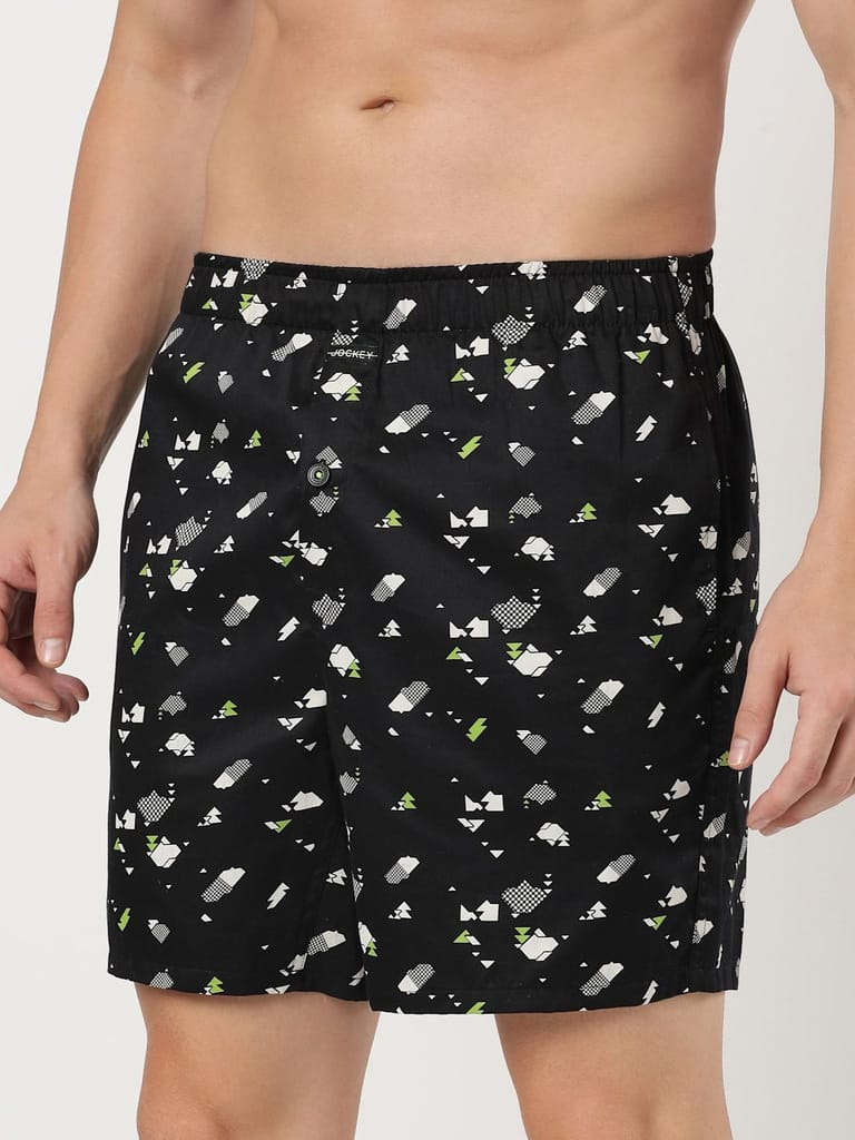 Jockey Men's NY07 Printed Boxer Shorts