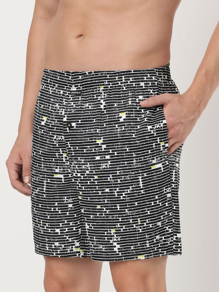 Jockey Men's NY07 Printed Boxer Shorts