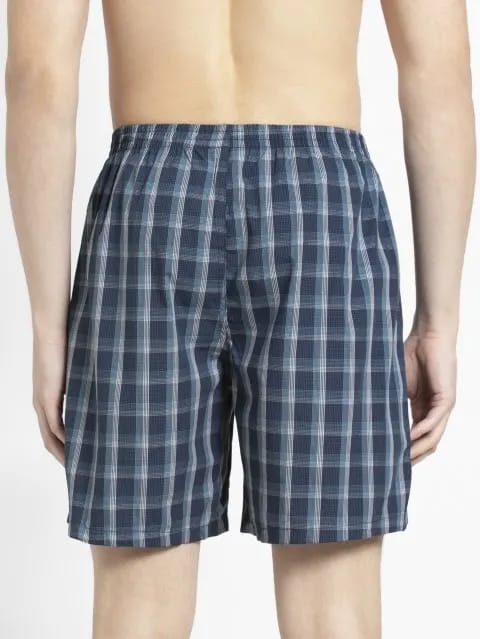 Jockey Men's 1223 Checks Pack of 2 Boxer Shorts