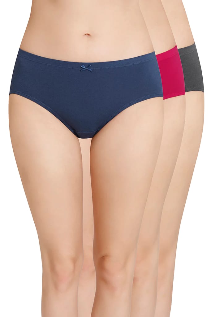 Amante Women's Hipster Plain Panties Pack of 3
