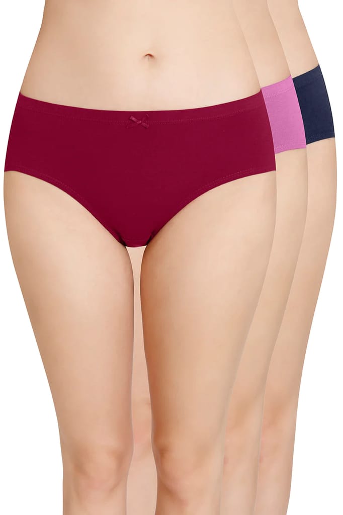Amante Women's Hipster Plain Panties Pack of 3