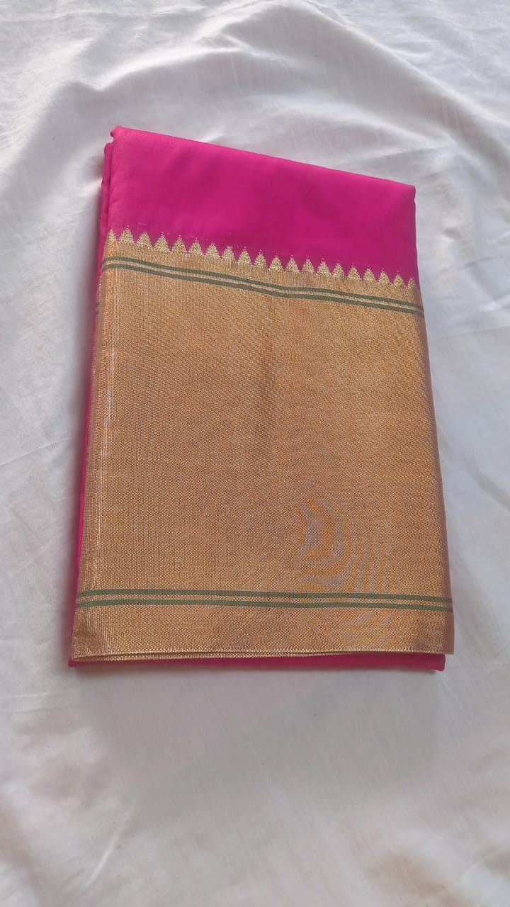 Self Design  Pure Cotton silk Soft  (pink)