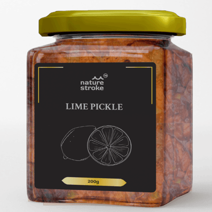 Nature Stroke Lime Pickle 200 gm | South Indian Lemon Pickle | Nimbu Achar | Indian Pickle