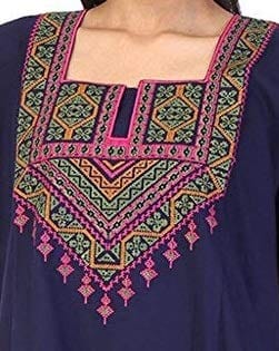 VALENCIA SLEEPWEAR Lizzy Bizzy Cotton Embroidery Nighty Nightwear Maxi Plain for Women