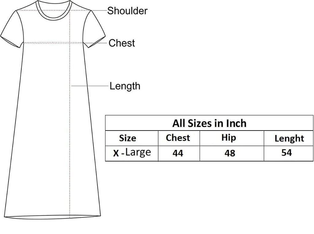 VALENCIA SLEEPWEAR Lizzy Bizzy Cotton Embroidery Nighty Nightwear Maxi Plain for Women