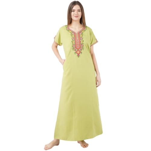 KOI SLEEPWEAR Women's Cotton Blend Embroidered Maxi Length Nightgown. - Nightwear & Loungewear | Buy online on ZillyBuy